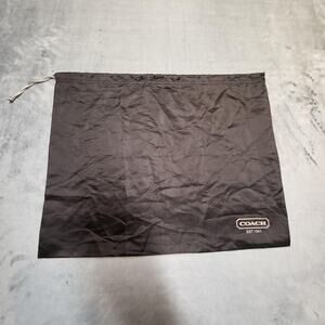 Coach Dust‎ Bag Drawstring Pouch Brown Fabric Storage Handbag Purse EST 1941